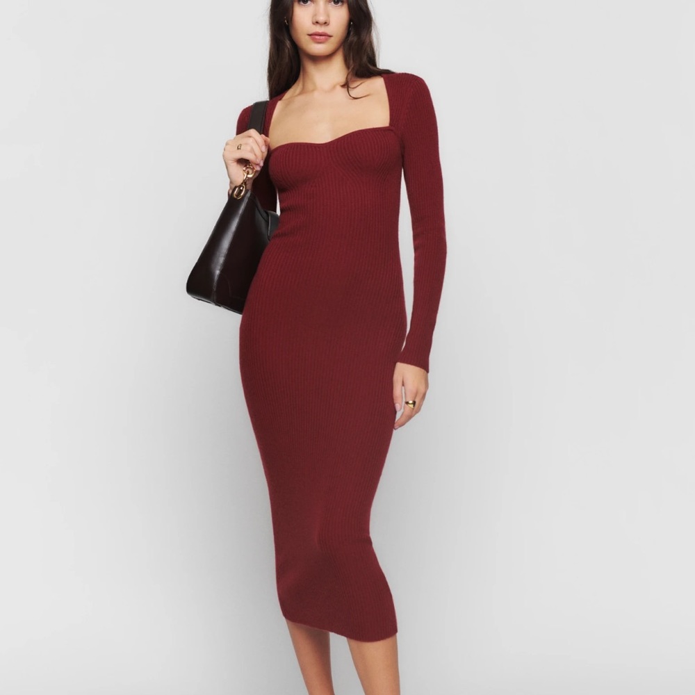 Reformation Tenore Cashmere Sweater Dress